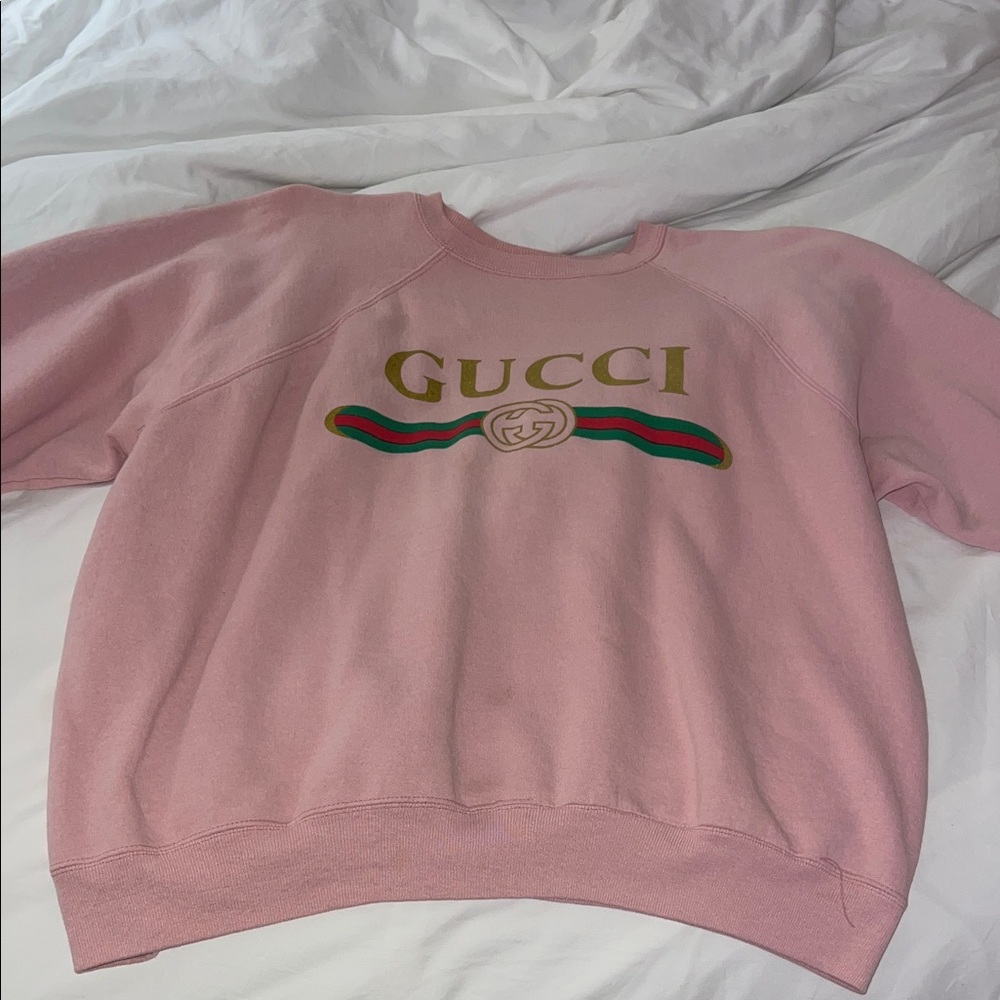 Gucci Pink Logo Sweatshirt